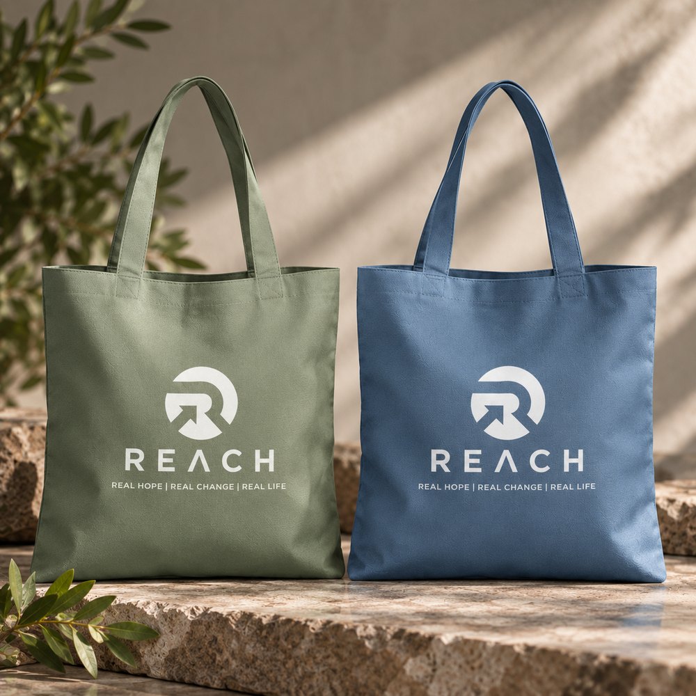 REACH canvas tote bag