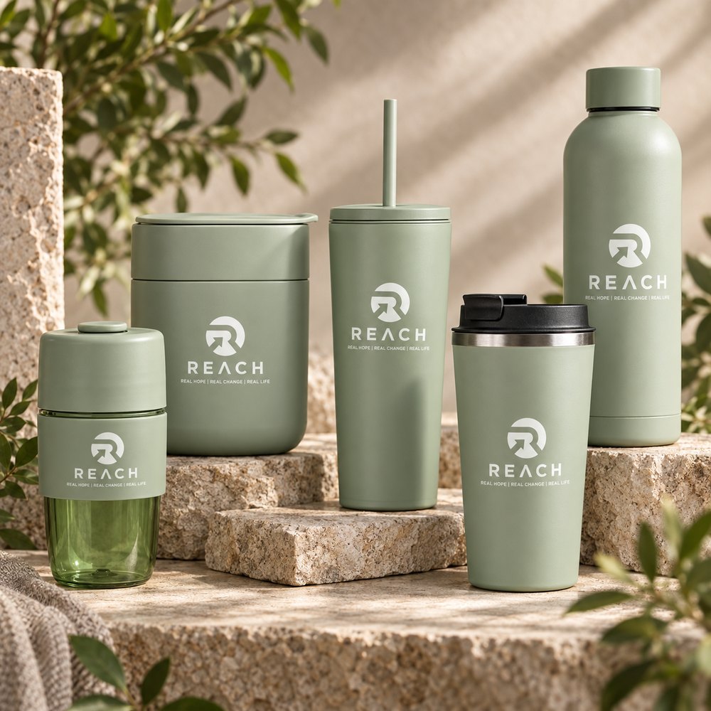 REACH insulated tumblers and travel mugs